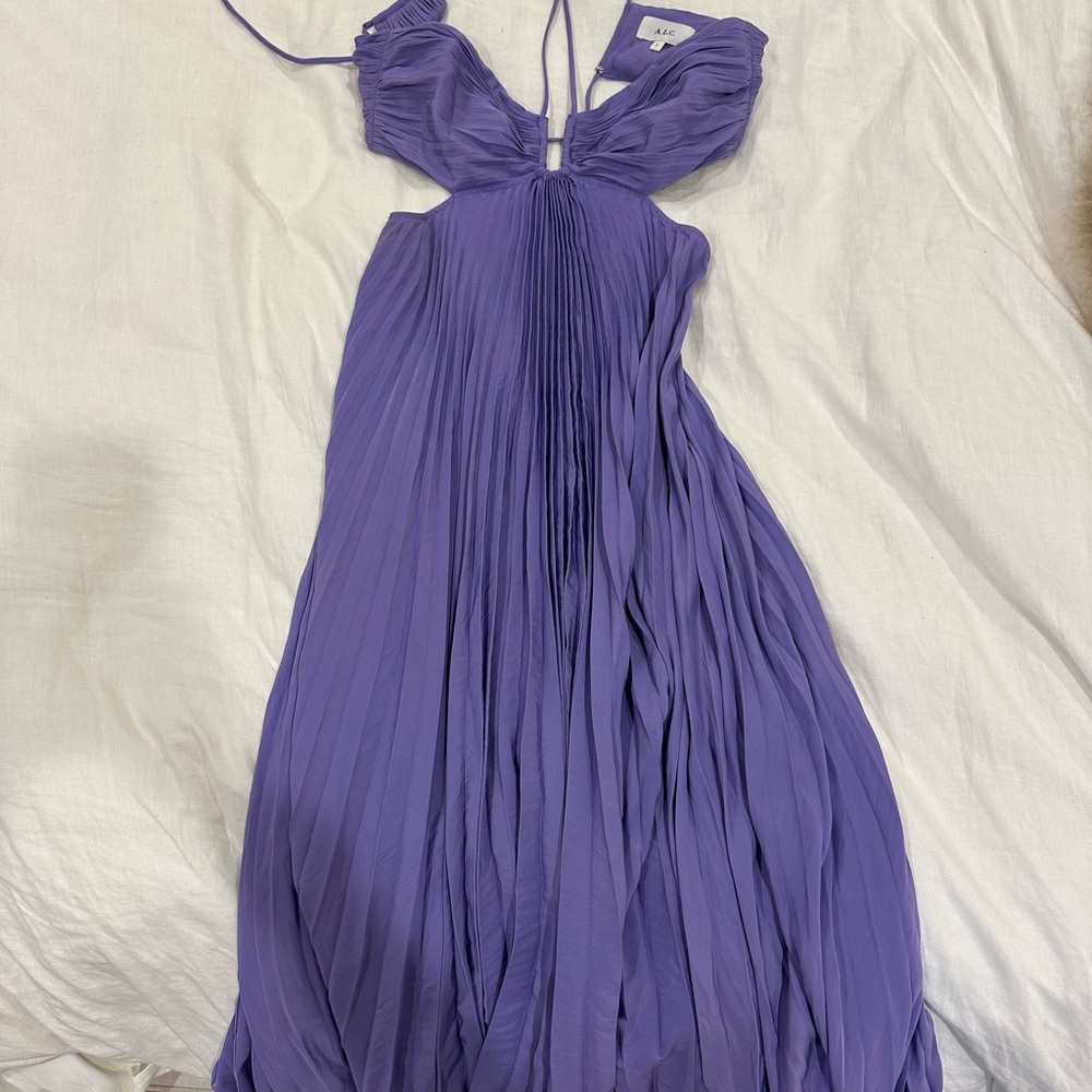 A.L.C. Lavender Pleated Dress